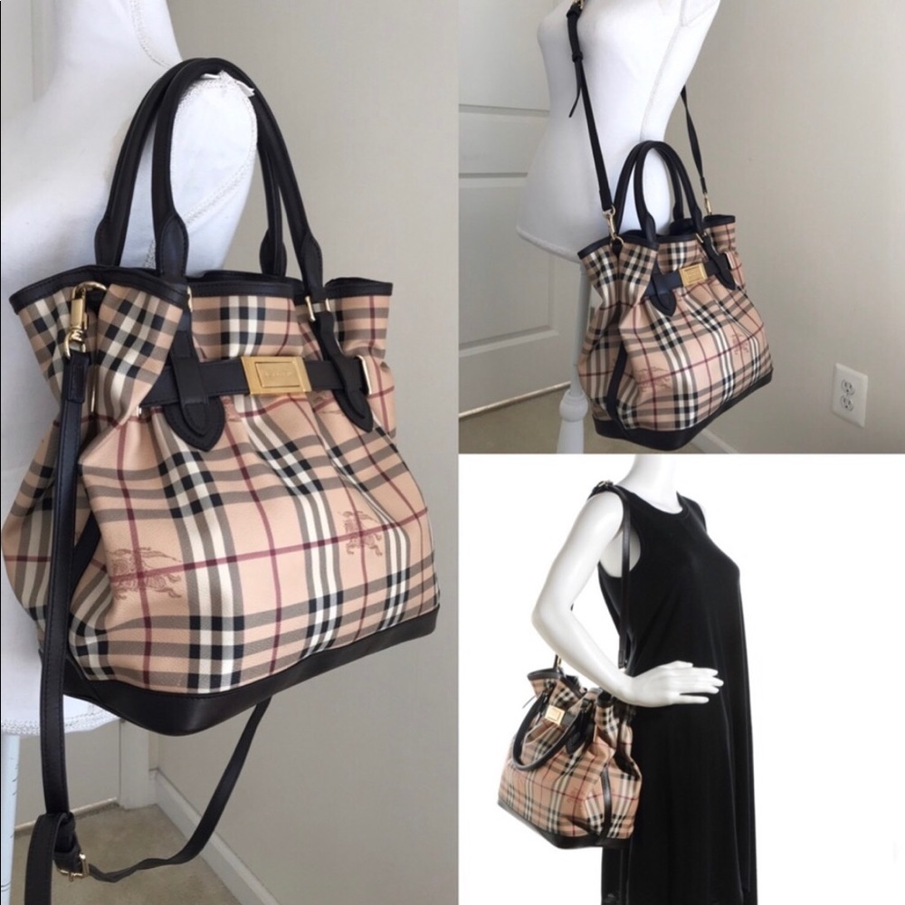 Burberry Haymarket tote
